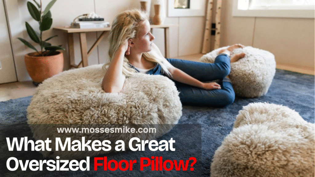 What Makes a Great Oversized Floor Pillow?