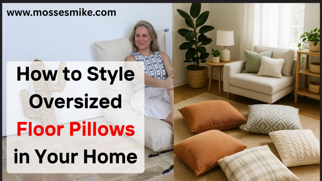 How to Style Oversized Floor Pillows in Your Home