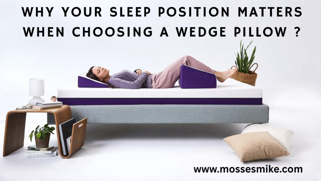 Why Your Sleep Position Matters When Choosing a Wedge Pillow